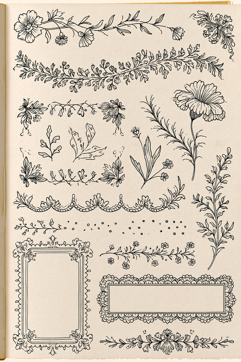 Line Art Embroidery Pattern Book from Line Art Embroidery Book 3, a digital embroidery design reference for machine embroidery designs, embroidery patterns and embroidery design reference.