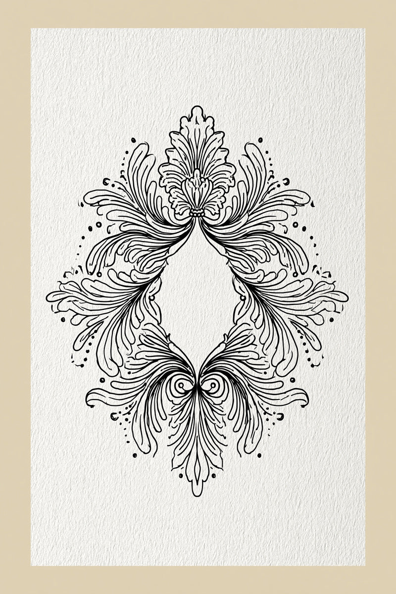 Line Art Jewelry Pouch Accent from Line Art Embroidery Book 3, a digital embroidery design reference for machine embroidery designs, embroidery patterns and small motif and accent designs.
