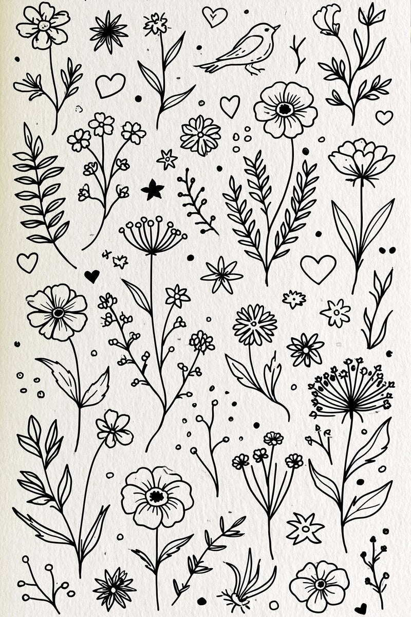 Line Art Mini Filler Plate from Line Art Embroidery Book 4, a digital embroidery design reference for machine embroidery designs, embroidery patterns and small motif and accent designs.
