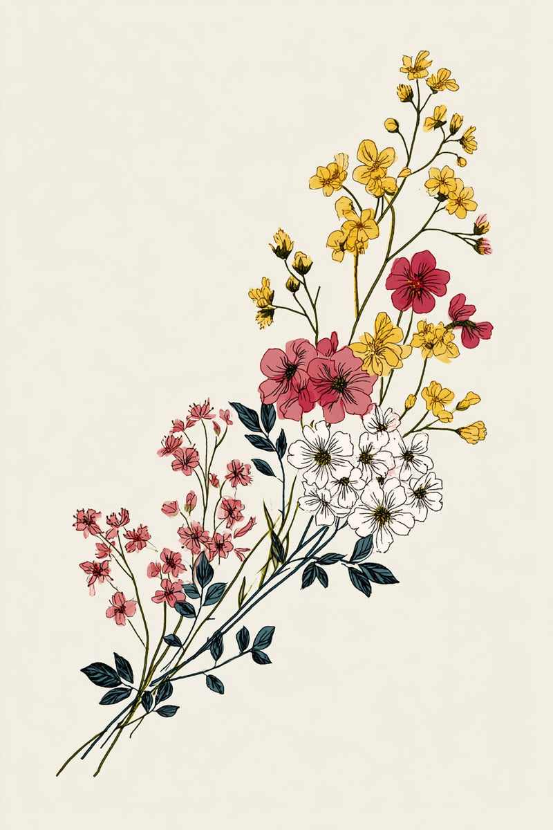 Little Garden Corner Accent from Botanical Embroidery Designs Book 3, a digital embroidery design reference for machine embroidery designs, embroidery patterns and corner embroidery.