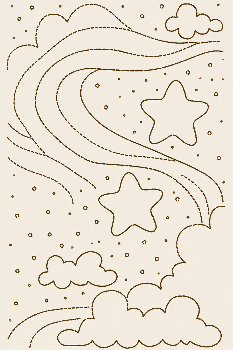 Little Nursery Star Motif Baby from Baby & Kids Embroidery Book 4, a digital embroidery design reference for machine embroidery designs, embroidery patterns and baby and keepsake embroidery.