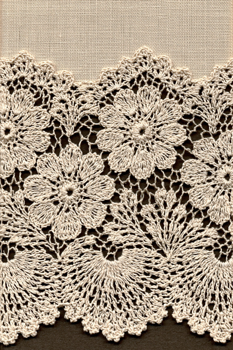 Long Crochet Home Textile Border from Crochet Lace Borders & Edgings Book 2, a digital embroidery design reference for machine embroidery designs, embroidery patterns and border and edge embroidery.