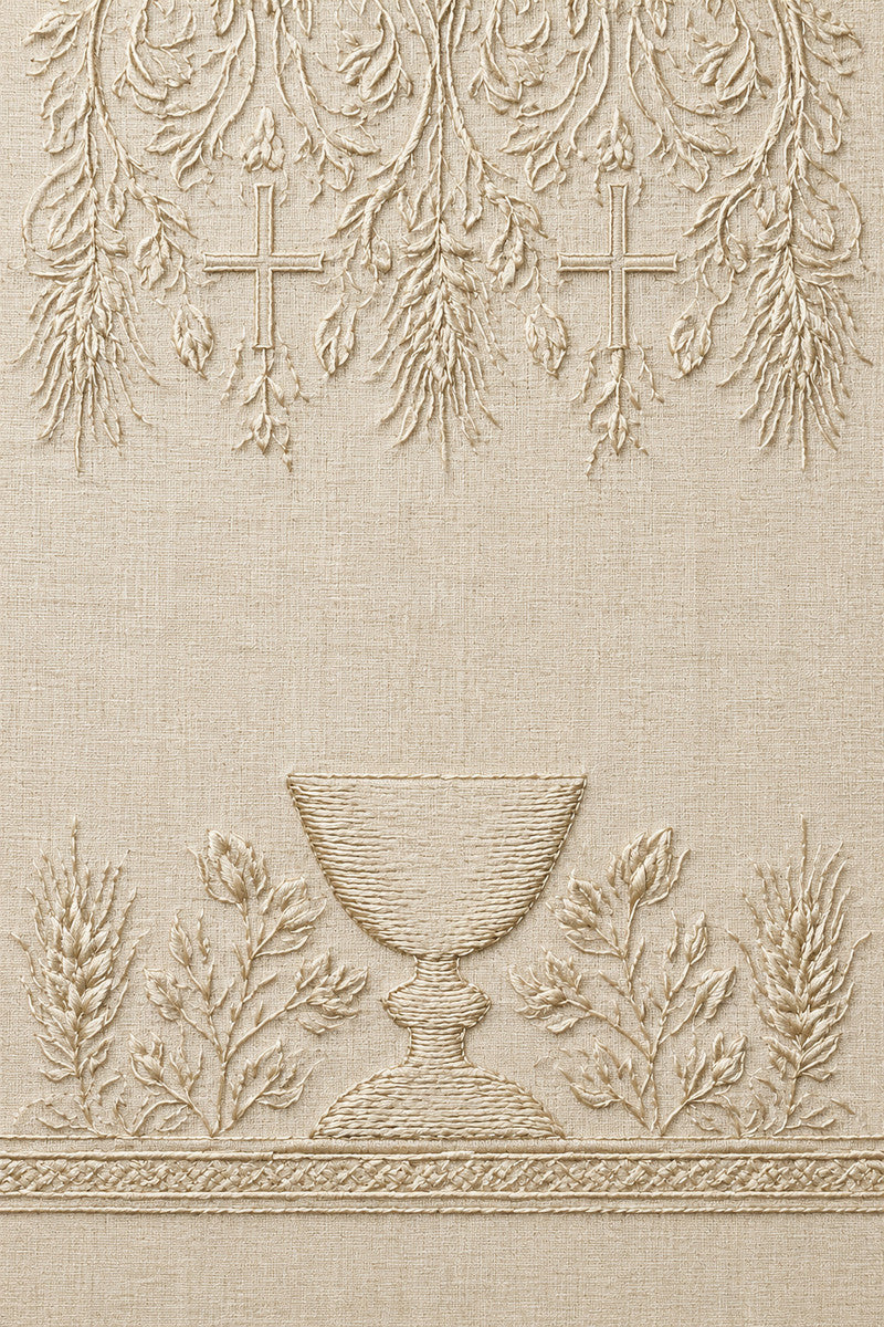 Long Liturgical Border 02 from Church Embroidery & Sacred Ornament Book 3, a digital embroidery design reference for machine embroidery designs, embroidery patterns and border and edge embroidery.