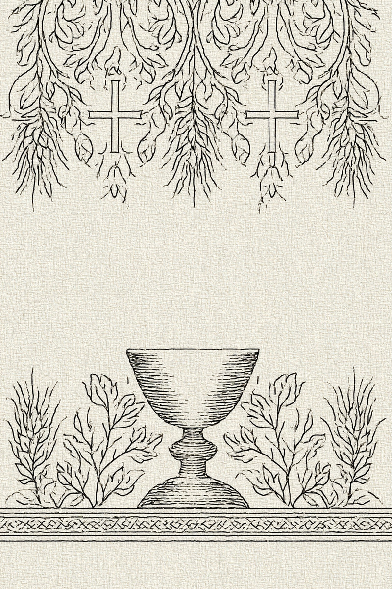 Long Liturgical Border from Church Embroidery & Sacred Ornament Book 3, a digital embroidery design reference for machine embroidery designs, embroidery patterns and border and edge embroidery.