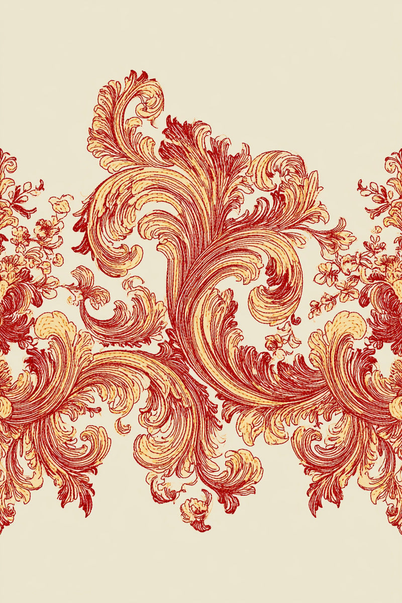 Luxury Baroque Border from Baroque Scrollwork & Luxury Ornament Book 3, a digital embroidery design reference for machine embroidery designs, embroidery patterns and border and edge embroidery.