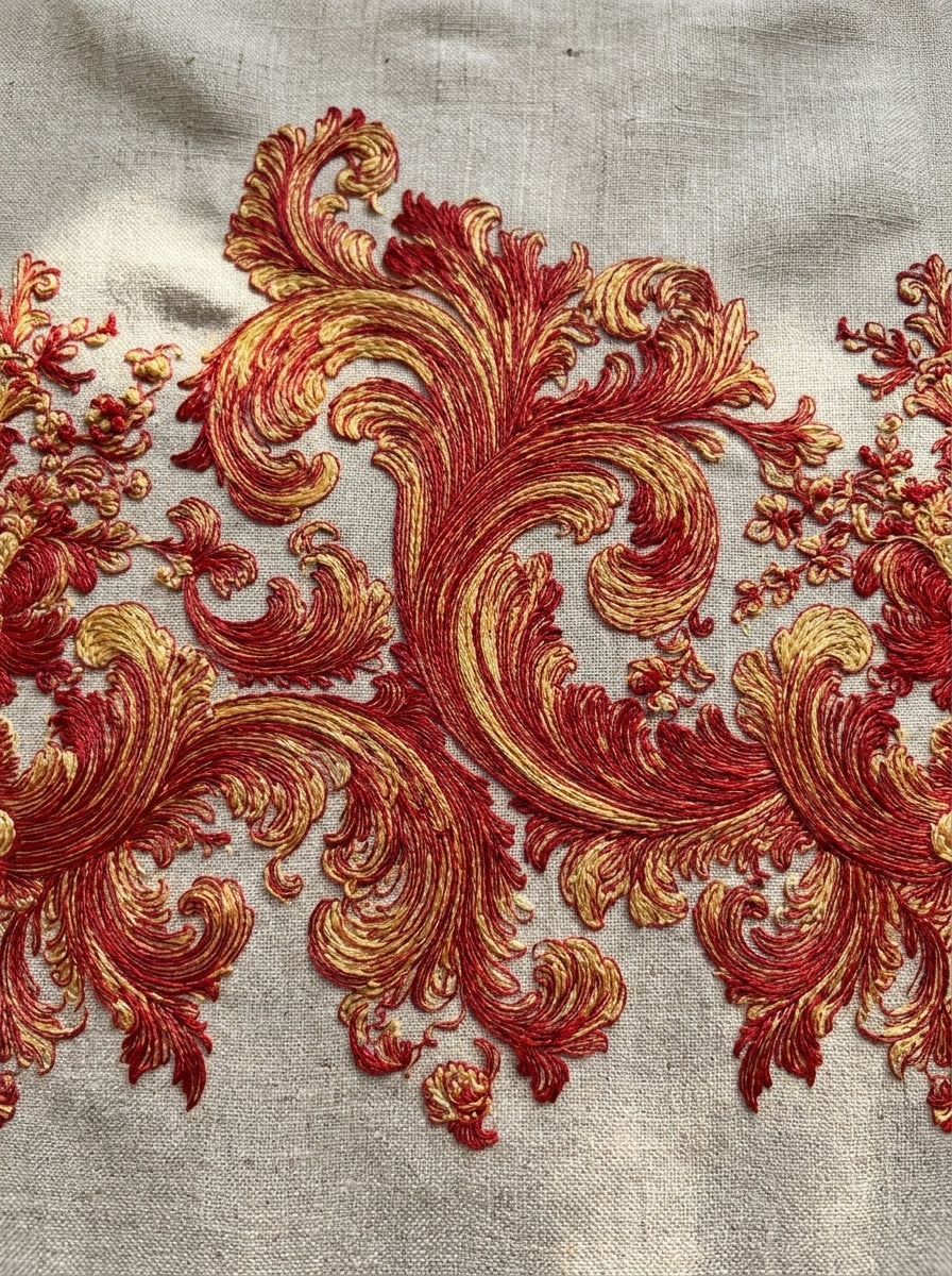 Luxury Baroque Border from Baroque Scrollwork & Luxury Ornament Book 3, a digital embroidery design reference for machine embroidery designs, embroidery patterns and border and edge embroidery.