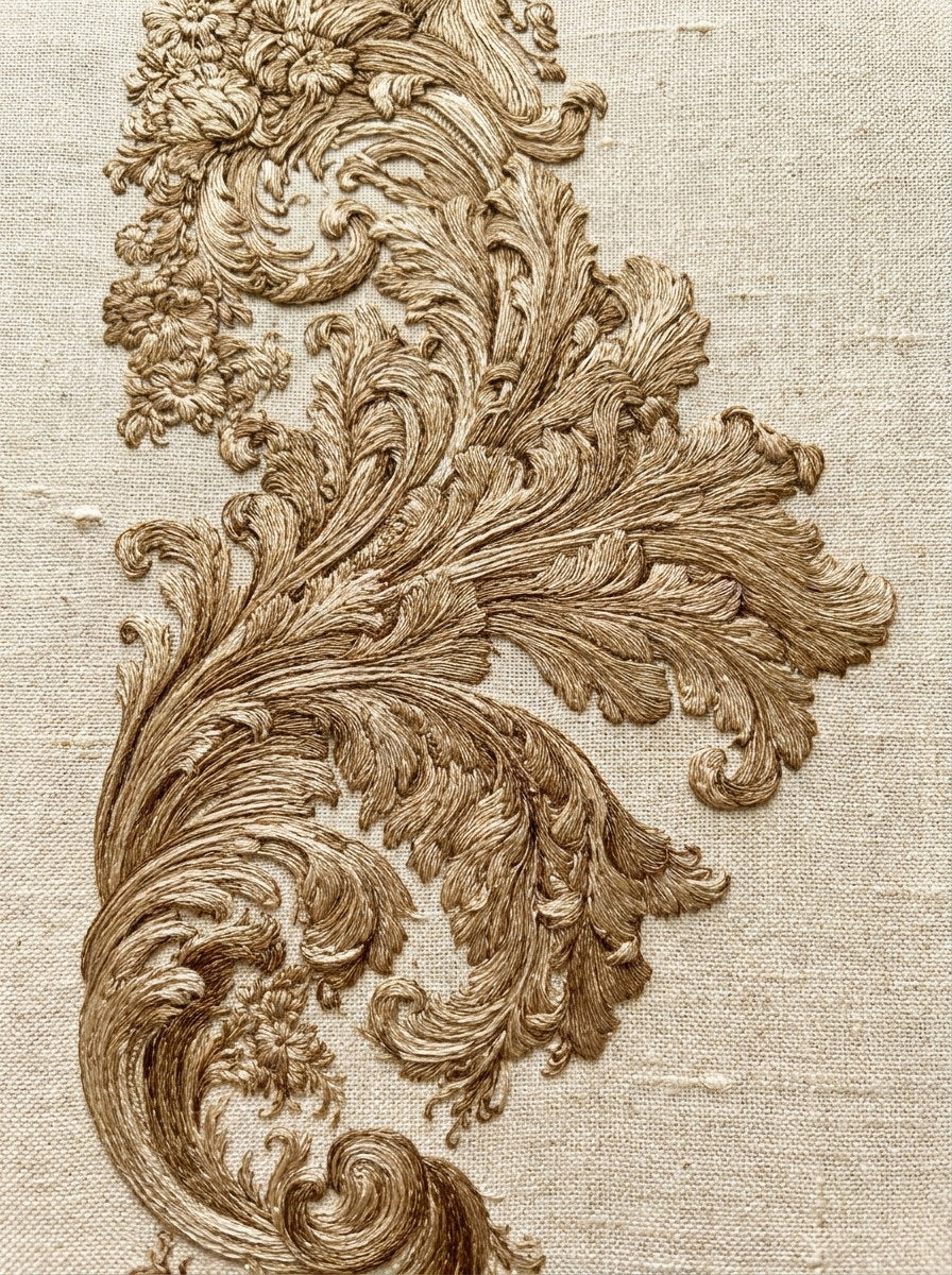 Luxury Baroque Border from Baroque Scrollwork & Luxury Ornament Book 4, a digital embroidery design reference for machine embroidery designs, embroidery patterns and border and edge embroidery.