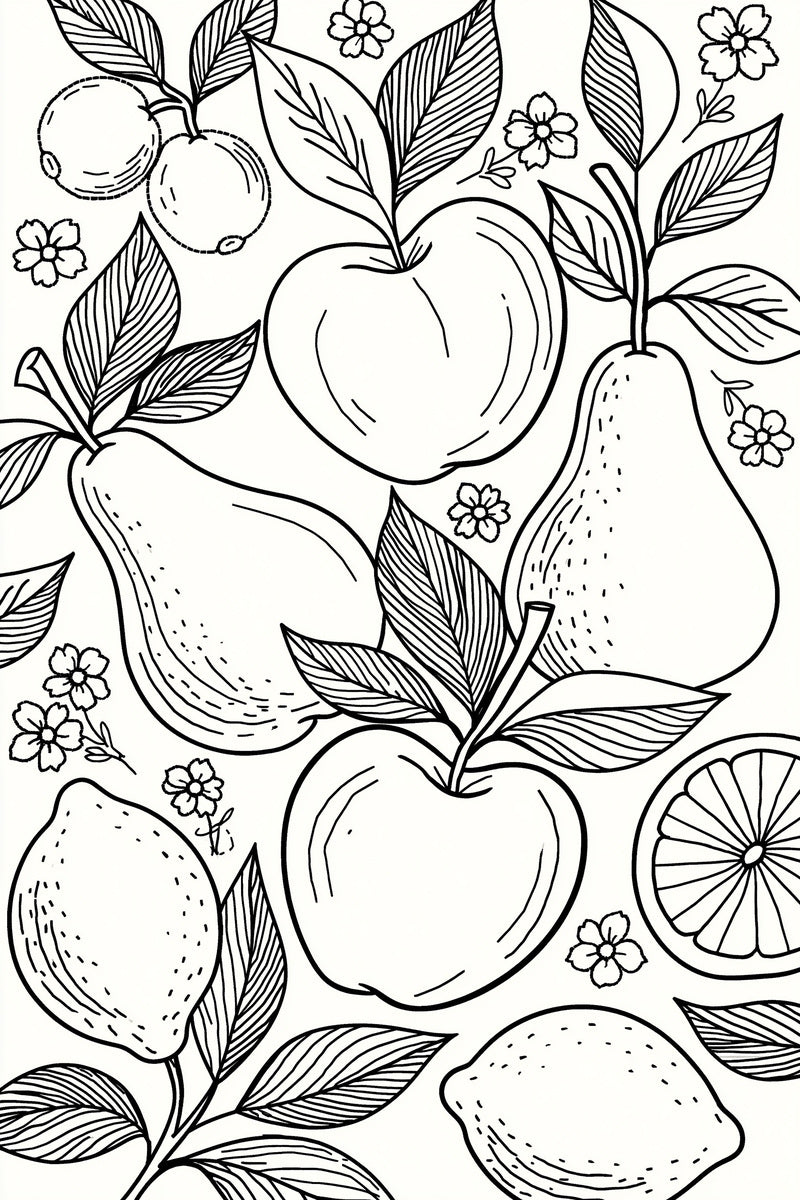 Market Bag Fruit Motif Kitchen from Kitchen Towels & Aprons Embroidery Book 2, a digital embroidery design reference for machine embroidery designs, embroidery patterns and linen and home textile projects.