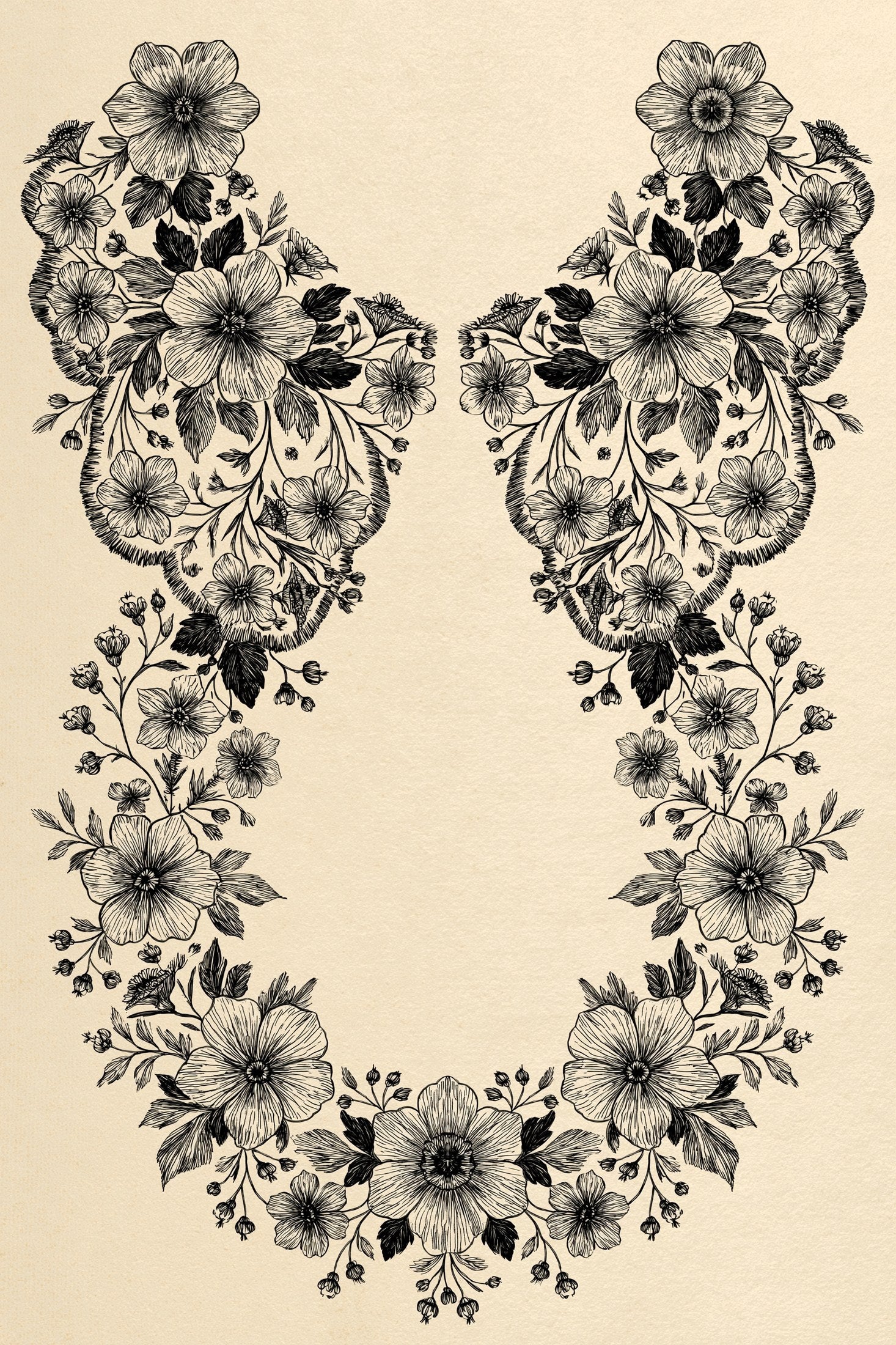 Digital PDF embroidery design bundle cover preview for Garment & Linen Placement Bundle 4, featuring curated embroidery patterns, motif library references and textile design… - preview 19