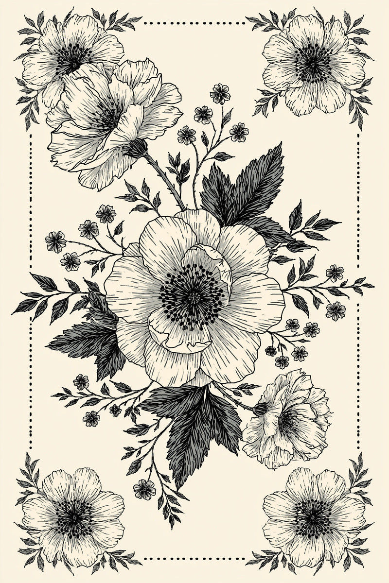 Medallion And Corner Compatibility Set from Modular & Combine Friendly Embroidery Systems Book 4, a digital embroidery design reference for machine embroidery designs, embroidery patterns and corner embroidery.