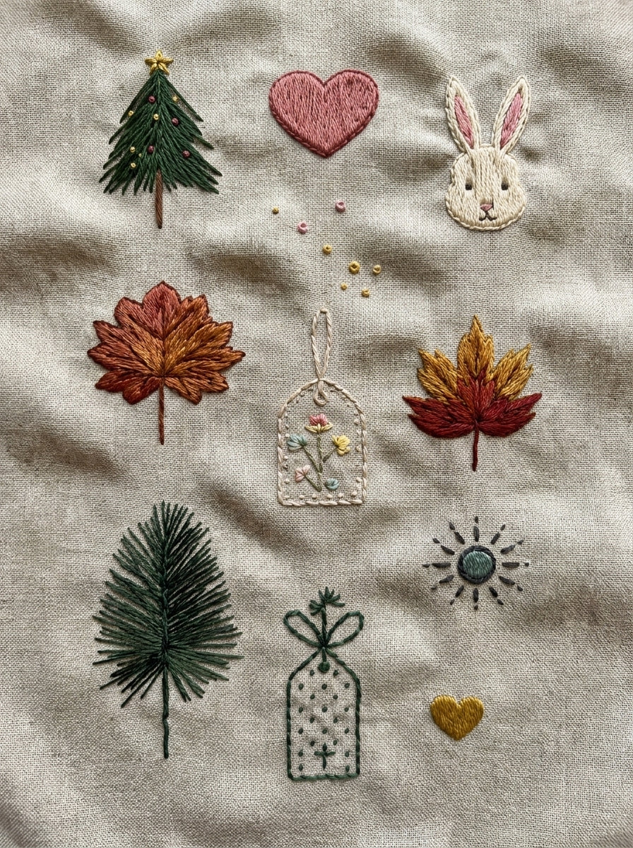 Accent Designs & Mini Motif Library - Book 4 | Digital PDF Embroidery Design Book