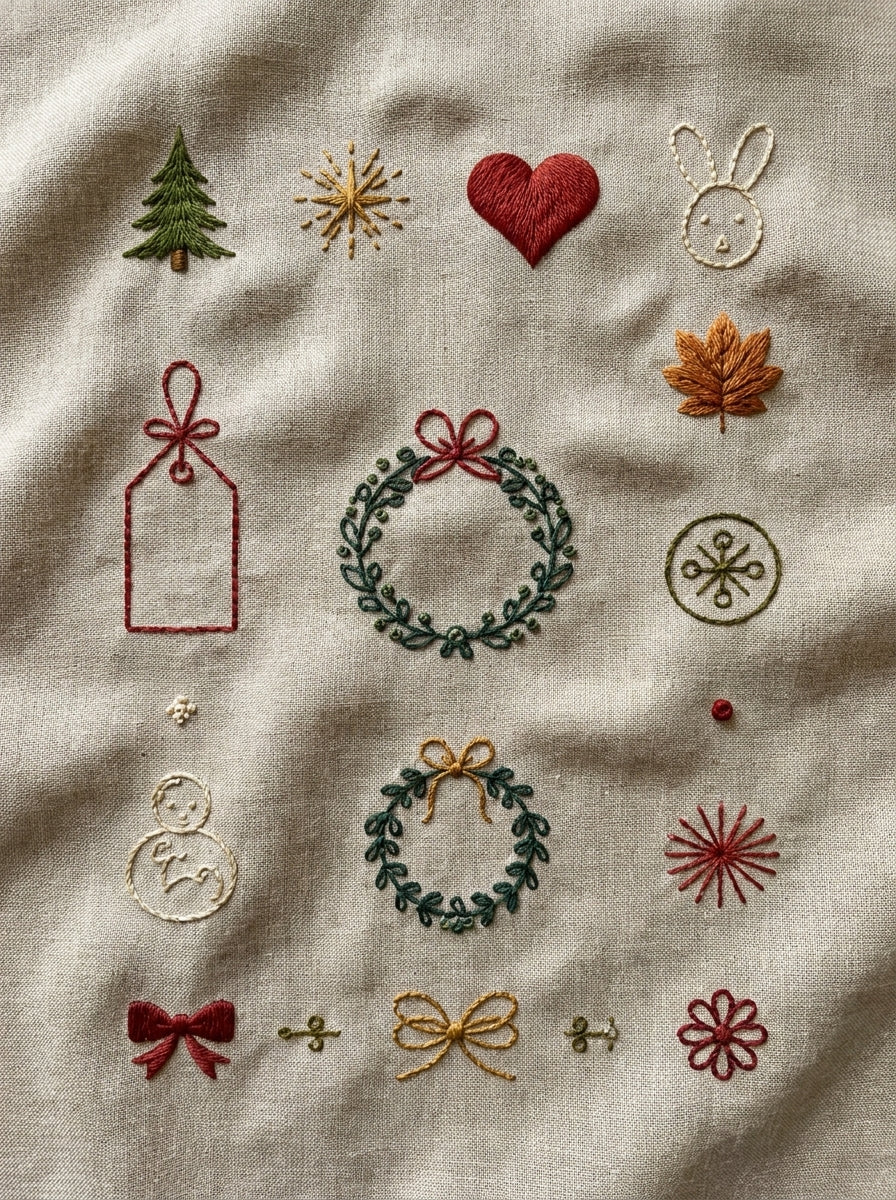 Accent Designs & Mini Motif Library - Book 1 | Digital PDF Embroidery Design Book