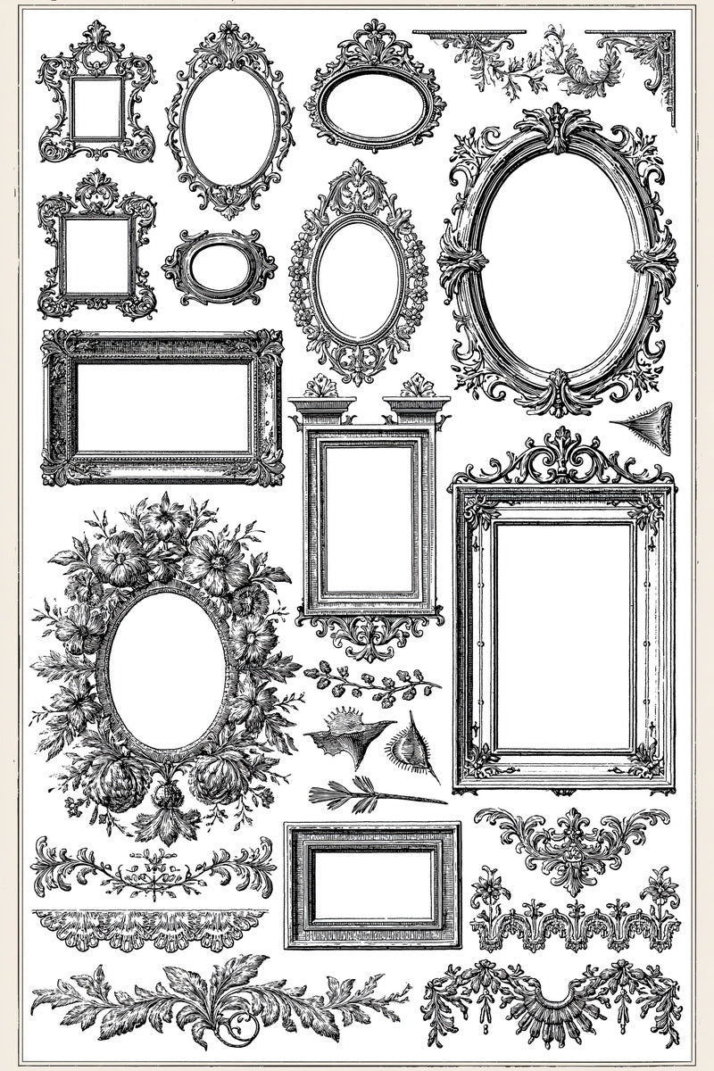 Mini And Large Frame Sampler from Classic Frames & Borders Book 3, a digital embroidery design reference for machine embroidery designs, embroidery patterns and border and edge embroidery.