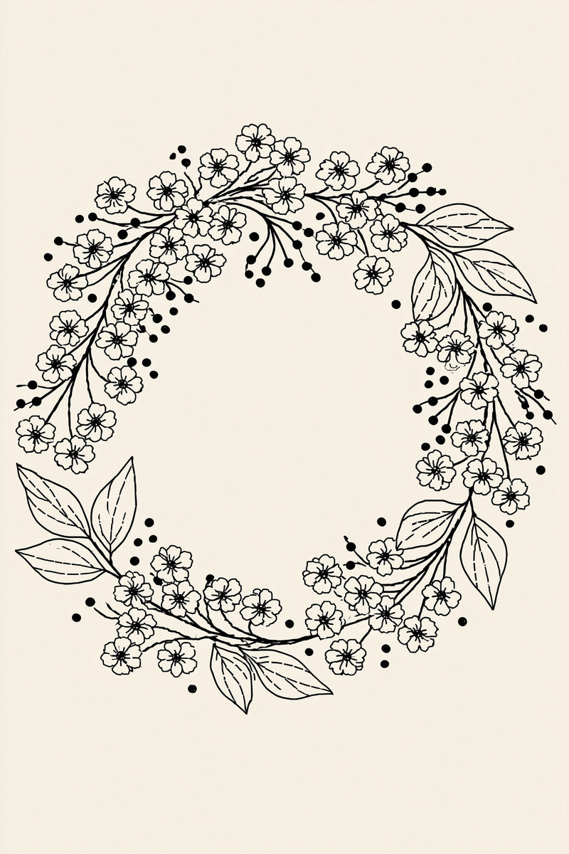 Mini Baby Flower Wreath Baby from Baby & Kids Embroidery Book 3, a digital embroidery design reference for machine embroidery designs, embroidery patterns and frames and monogram spaces.