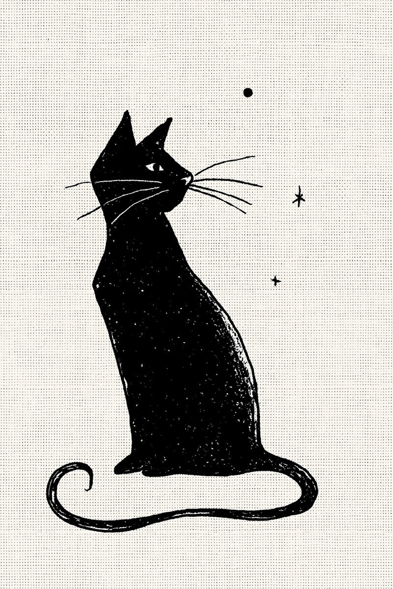Mini Black Cat Accent Halloween from Halloween & Autumn Embroidery Book 4, a digital embroidery design reference for machine embroidery designs, embroidery patterns and seasonal embroidery motifs.
