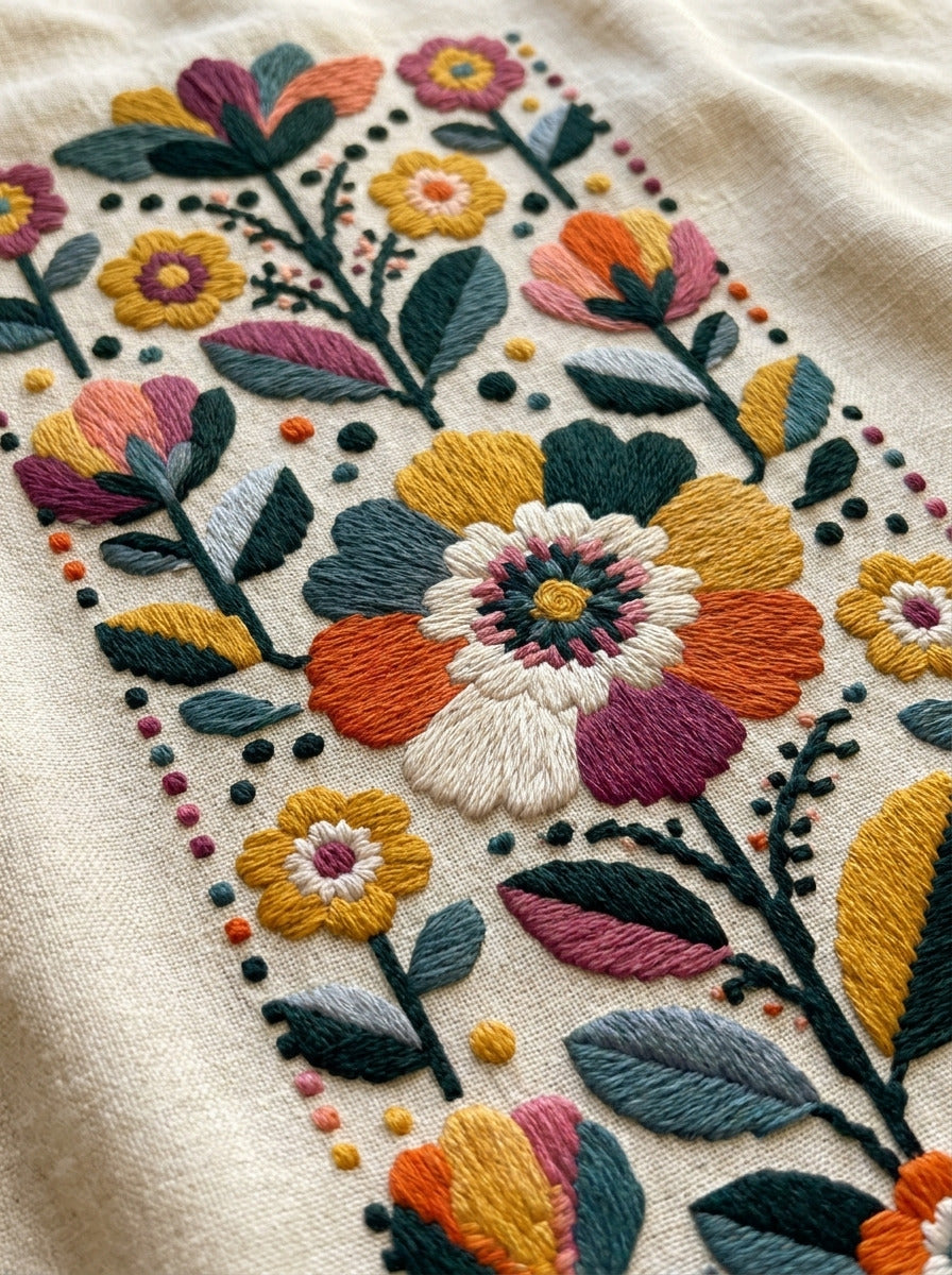 Mini Colorwork Border Unit Modern from Modern Colorwork Embroidery Book 1, a digital embroidery design reference for machine embroidery designs, embroidery patterns and border and edge embroidery.
