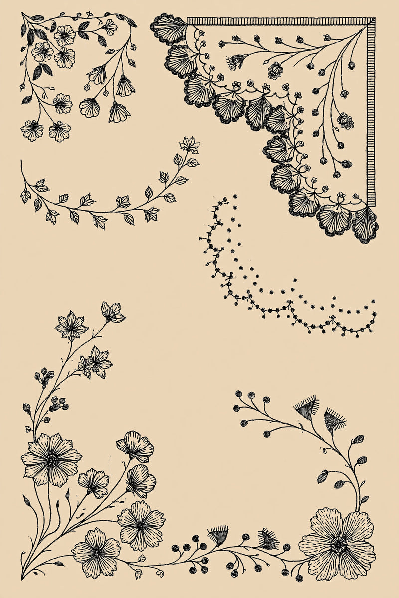 Mini Corner And Edge Plate from Accent Designs & Mini Motif Library Book 3, a digital embroidery design reference for machine embroidery designs, embroidery patterns and border and edge embroidery.