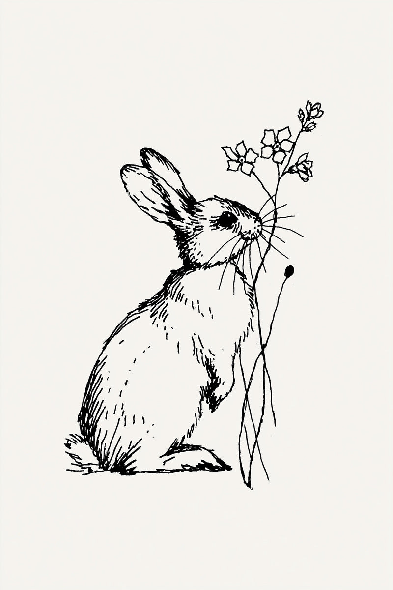 Mini Easter Bunny Accent Mini from Accent Designs & Mini Motif Library Book 1, a digital embroidery design reference for machine embroidery designs, embroidery patterns and seasonal embroidery motifs.