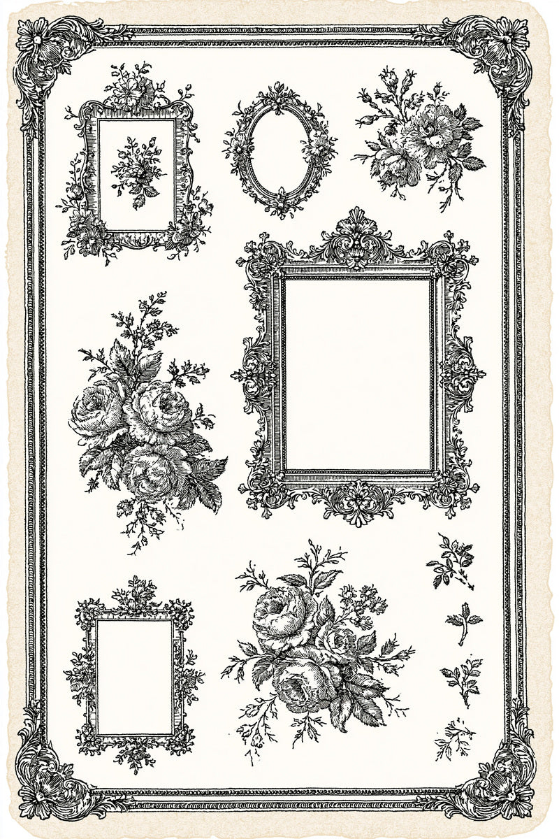 Mini Frames Large Frames And 02 from Classic Frames & Borders Book 10, a digital embroidery design reference for machine embroidery designs, embroidery patterns and border and edge embroidery.
