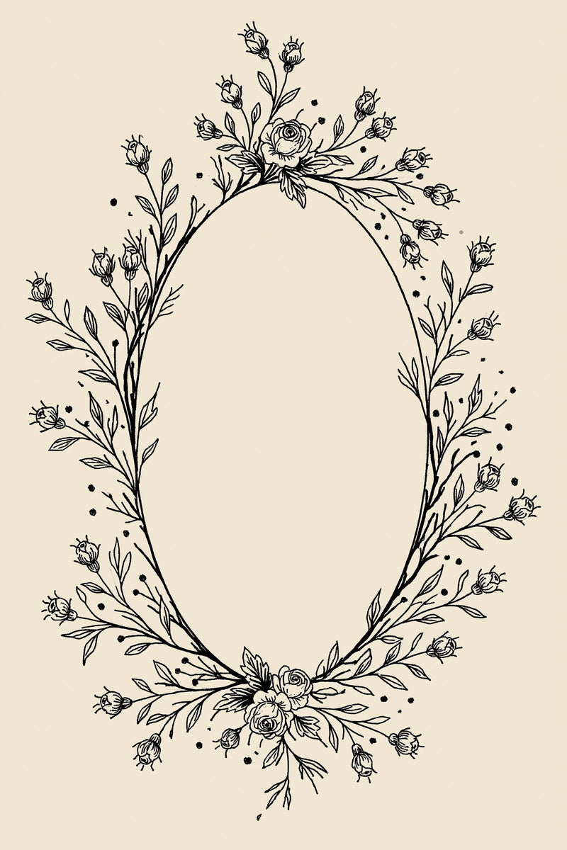 Mini Oval Initial Frame Mini from Accent Designs & Mini Motif Library Book 1, a digital embroidery design reference for machine embroidery designs, embroidery patterns and frames and monogram spaces.
