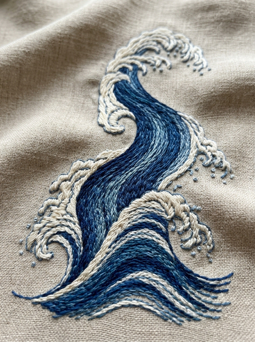 Mini Wave Mark East Asian from East Asian Inspired Embroidery Book 6, a digital embroidery design reference for machine embroidery designs, embroidery patterns and small motif and accent designs.
