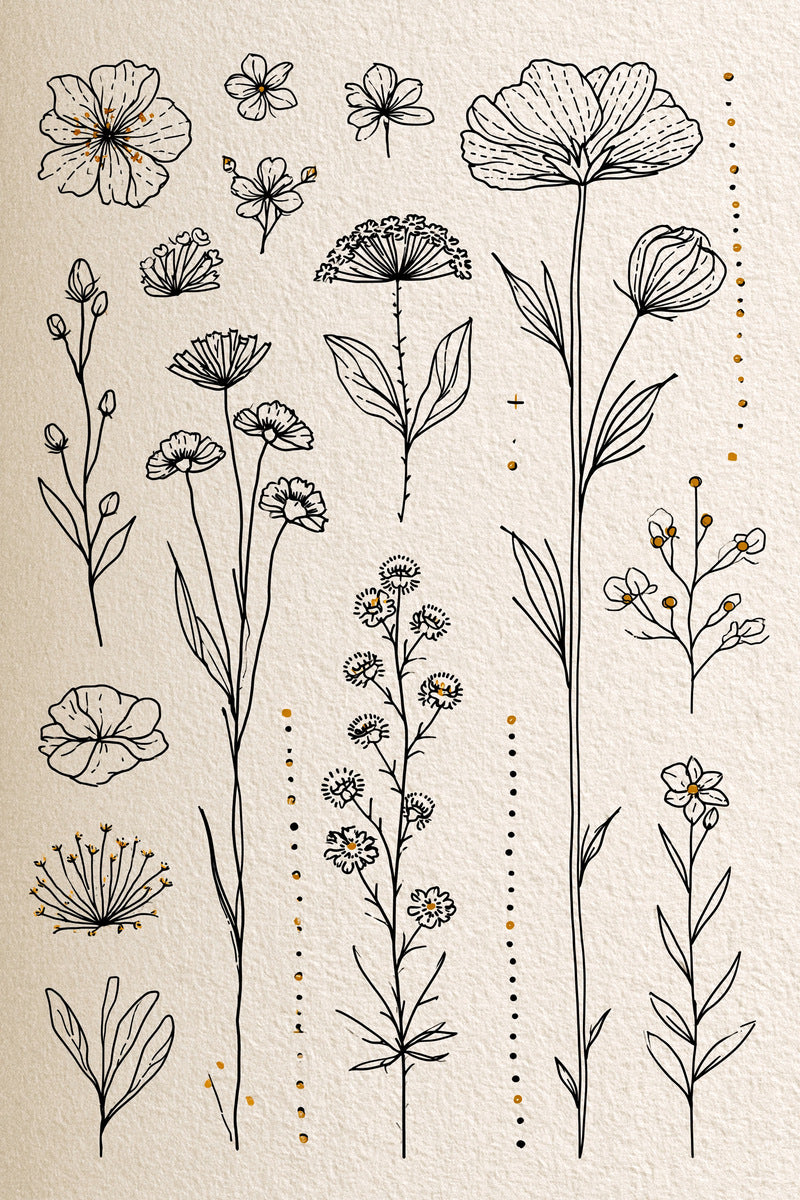 Minimal Garment Line Art Library from Line Art Embroidery Book 2, a digital embroidery design reference for machine embroidery designs, embroidery patterns and garment placement ideas.