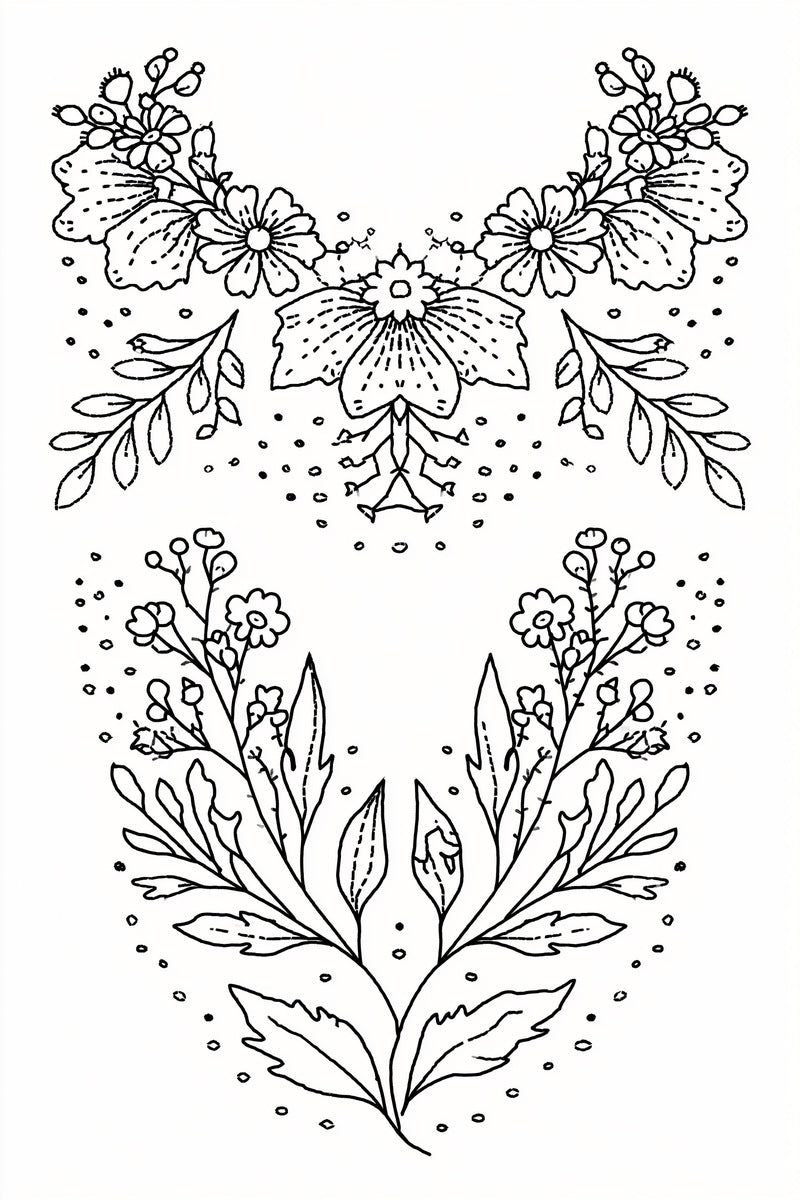Minimal Garment Line Art Library from Line Art Embroidery Book 3, a digital embroidery design reference for machine embroidery designs, embroidery patterns and garment placement ideas.