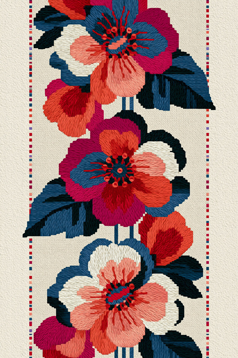 Modern Colorwork Cuff Border Modern from Modern Colorwork Embroidery Book 4, a digital embroidery design reference for machine embroidery designs, embroidery patterns and border and edge embroidery.