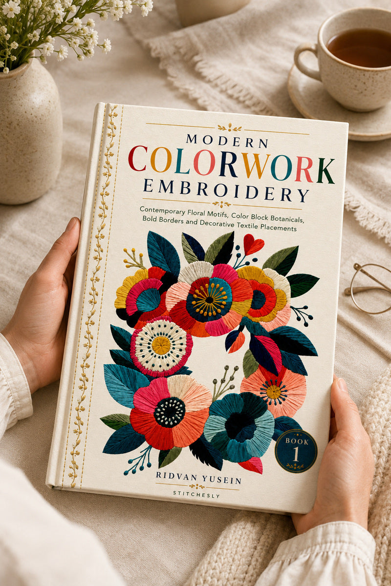 Modern Colorwork Embroidery 1 Book 02 from Modern Colorwork Embroidery Book 1, a digital embroidery design reference for machine embroidery designs, embroidery patterns and embroidery design reference.