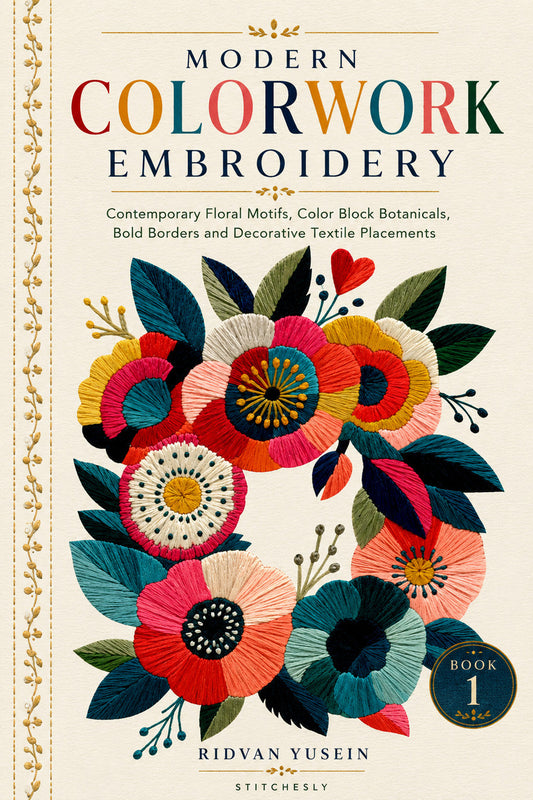 Modern Colorwork Embroidery 1 Book 03 from Modern Colorwork Embroidery Book 1, a digital embroidery design reference for machine embroidery designs, embroidery patterns and embroidery design reference.