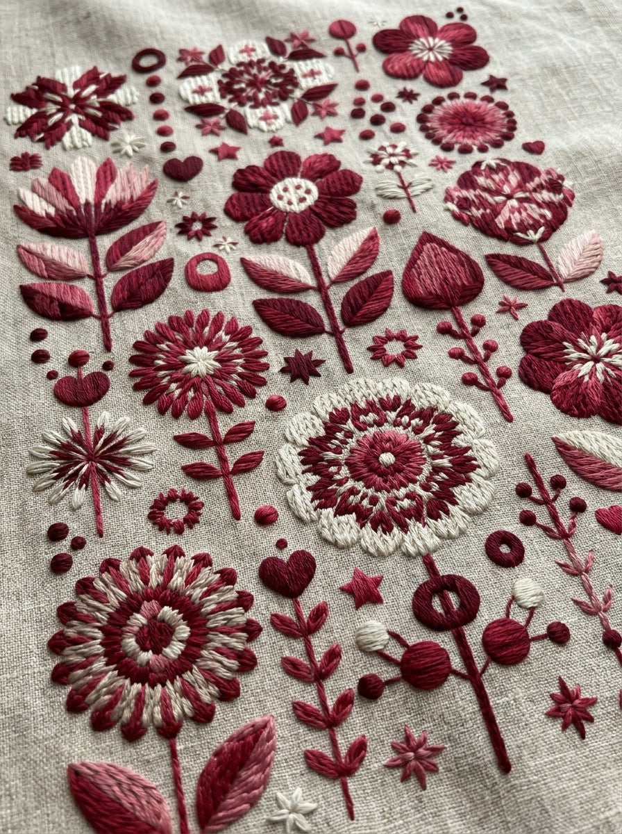 Modern Colorwork Embroidery Pattern Book from Modern Colorwork Embroidery Book 3, a digital embroidery design reference for machine embroidery designs, embroidery patterns and embroidery design reference.