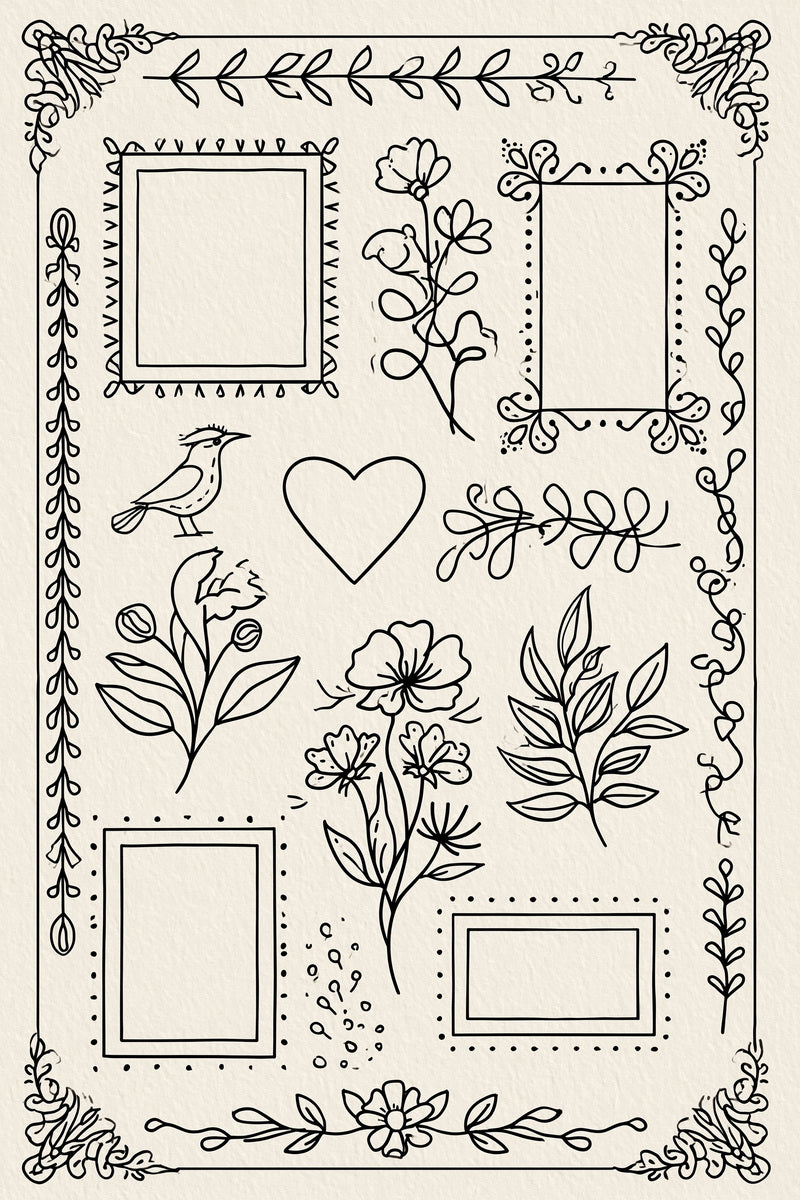 Modern Home Linen Line Art from Line Art Embroidery Book 1, a digital embroidery design reference for machine embroidery designs, embroidery patterns and linen and home textile projects.