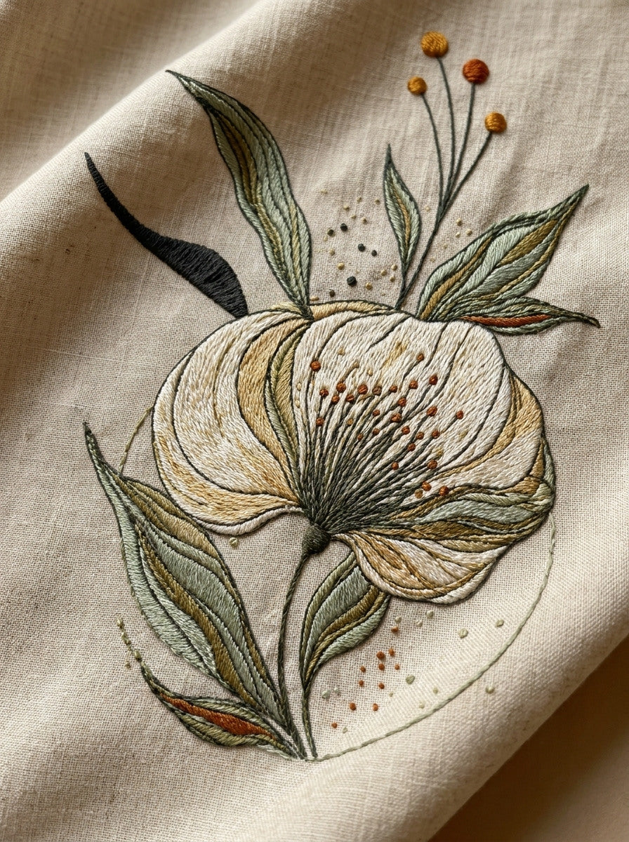 Modern Pillow Line Art Accent 02 from Line Art Embroidery Book 1, a digital embroidery design reference for machine embroidery designs, embroidery patterns and linen and home textile projects.