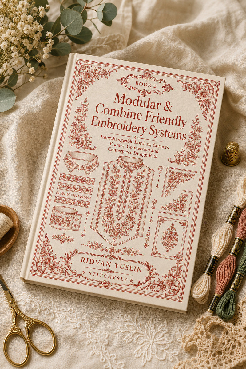Modular And Combine Friendly Embroidery Systems 2 Book 02 from Modular & Combine Friendly Embroidery Systems - Book 2, a machine embroidery design reference.