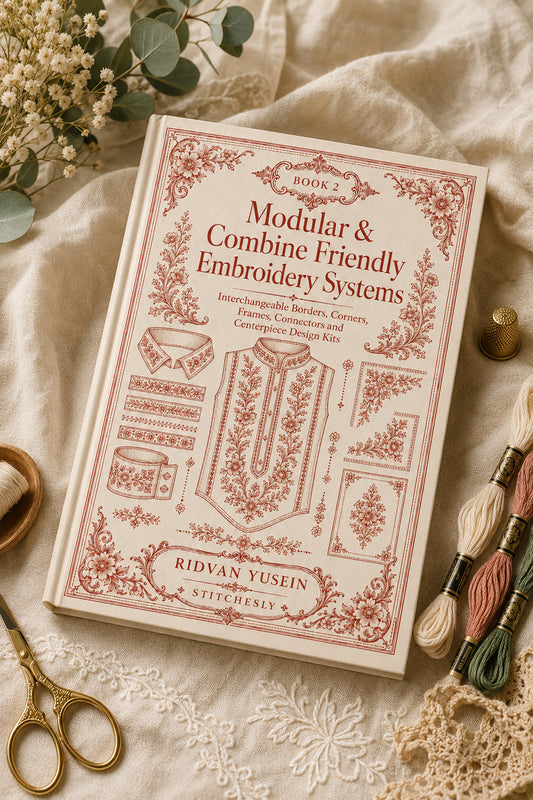 Modular And Combine Friendly Embroidery Systems 2 Book 02 from Modular & Combine Friendly Embroidery Systems - Book 2, a machine embroidery design reference.