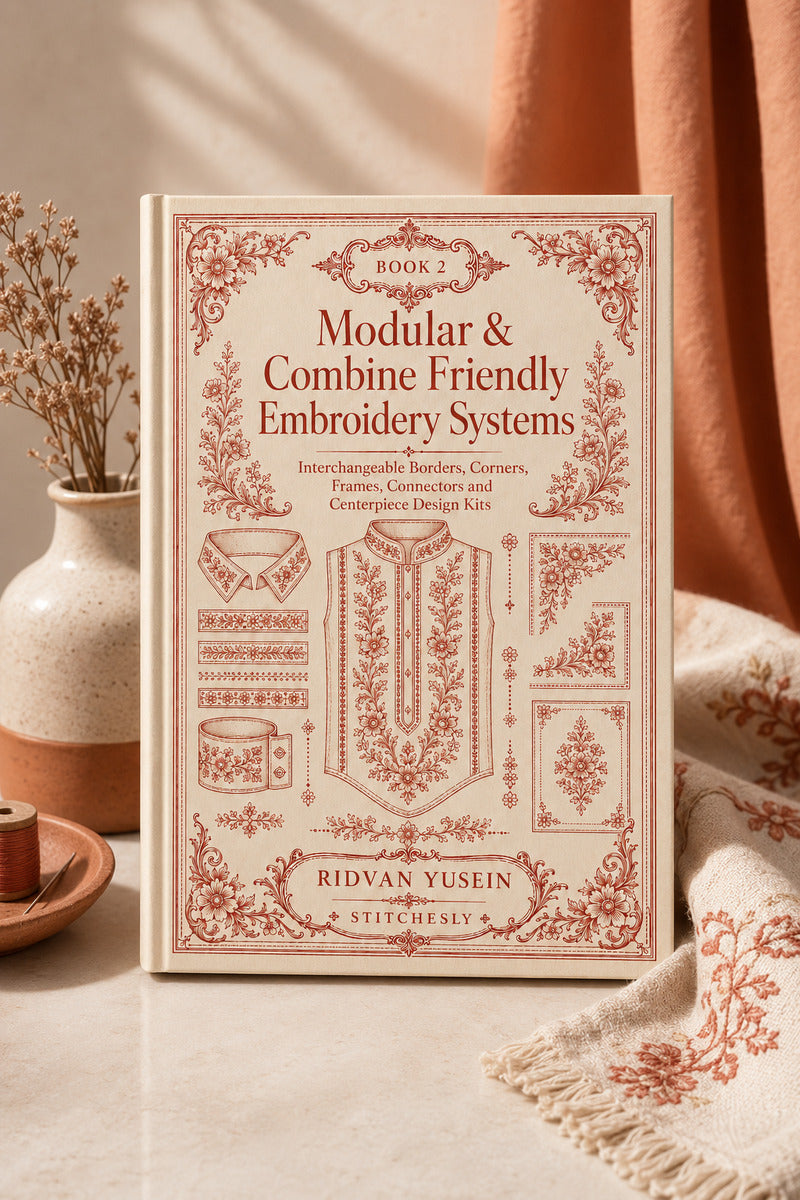 Modular And Combine Friendly Embroidery Systems 2 Book from Modular & Combine Friendly Embroidery Systems - Book 2, a machine embroidery design reference.