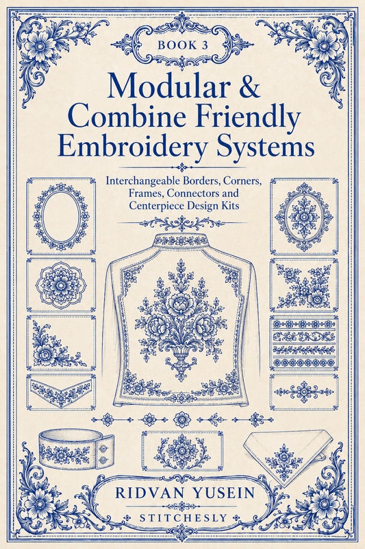 Modular And Combine Friendly Embroidery Systems 3 Book 02 from Modular & Combine Friendly Embroidery Systems Book 3, a digital embroidery design reference for machine embroidery designs, embroidery patterns and embroidery design reference.