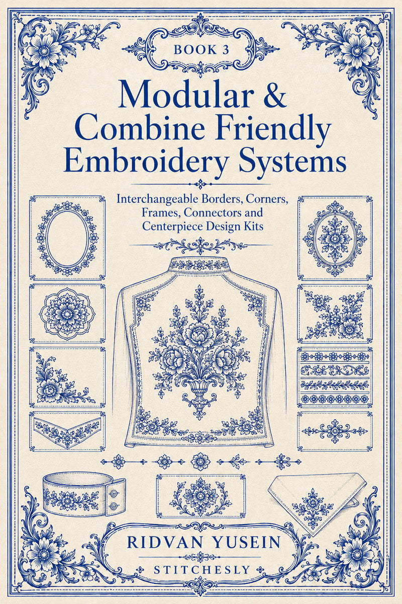 Modular And Combine Friendly Embroidery Systems 3 Book 02 from Modular & Combine Friendly Embroidery Systems Book 3, a digital embroidery design reference for machine embroidery designs, embroidery patterns and embroidery design reference.