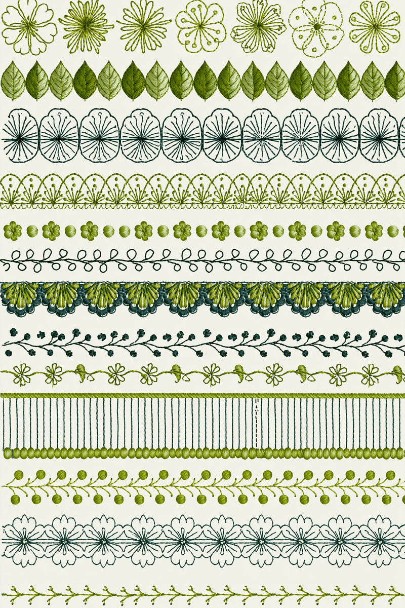 Modular Border And Repeat Library from Modular & Combine Friendly Embroidery Systems Book 3, a digital embroidery design reference for machine embroidery designs, embroidery patterns and border and edge embroidery.