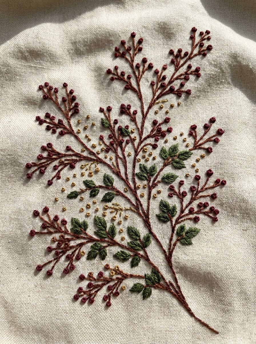 Modular Botanical Connector Botanical Spri from Botanical Sprig Library Book 6, a digital embroidery design reference for machine embroidery designs, embroidery patterns and small motif and accent designs.