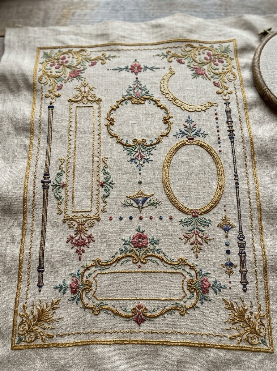 Modular Frame Builder Set Classic from Classic Frames & Borders Book 4, a digital embroidery design reference for machine embroidery designs, embroidery patterns and border and edge embroidery.