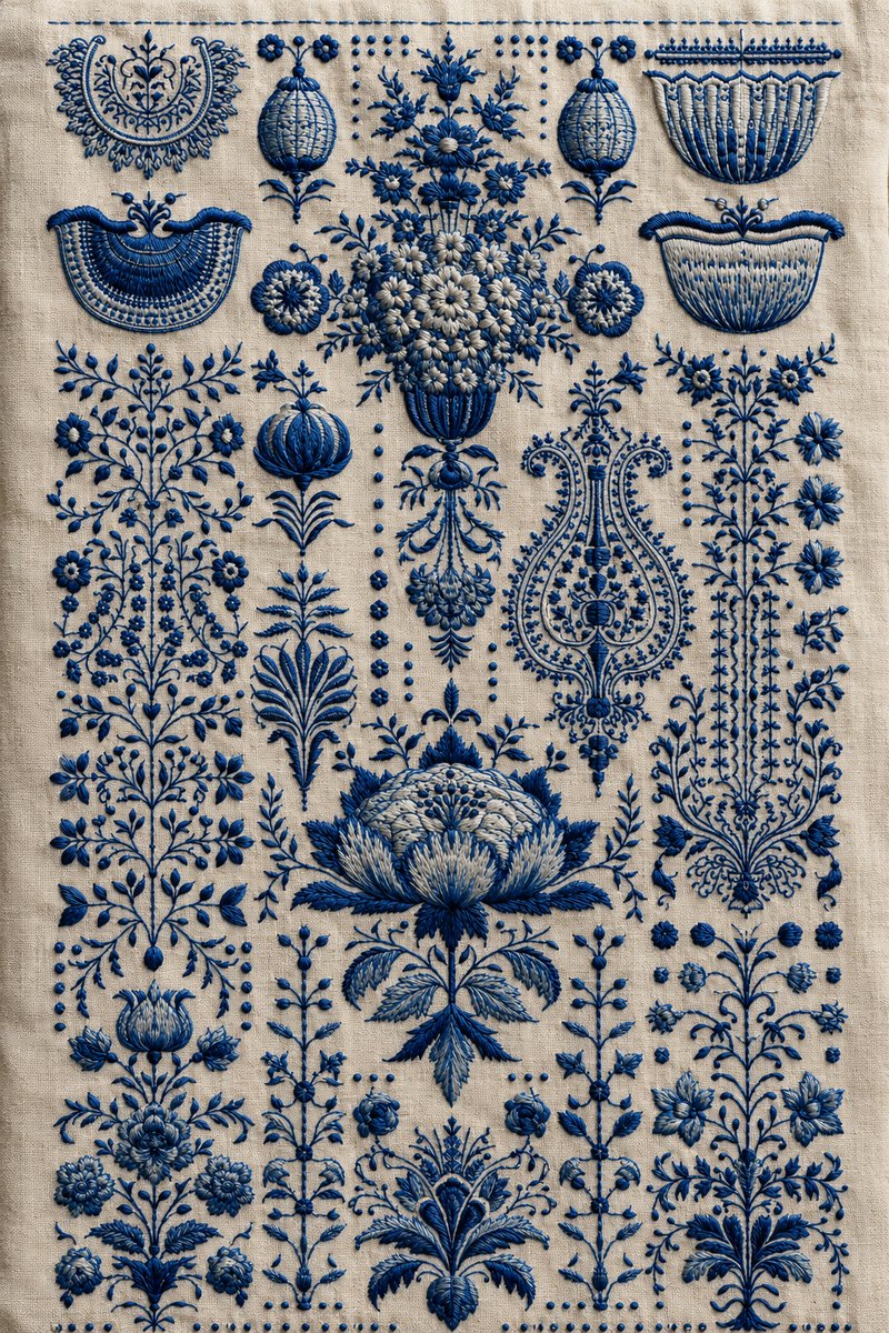 Modular Garment Placement Library Plate 1 from Modular & Combine Friendly Embroidery Systems - Book 2, a machine embroidery design reference.