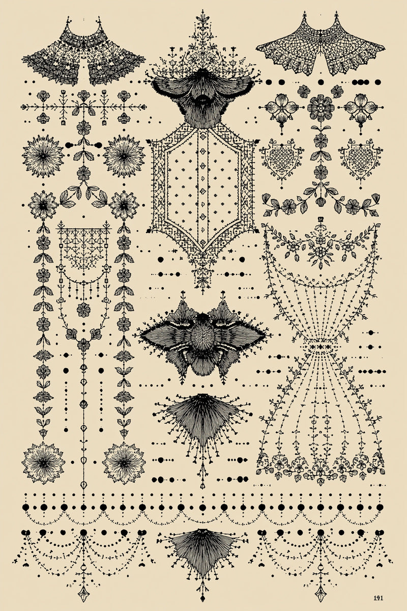 Modular Garment Placement Library Plate from Modular & Combine Friendly Embroidery Systems Book 3, a digital embroidery design reference for machine embroidery designs, embroidery patterns and lace and broderie details.
