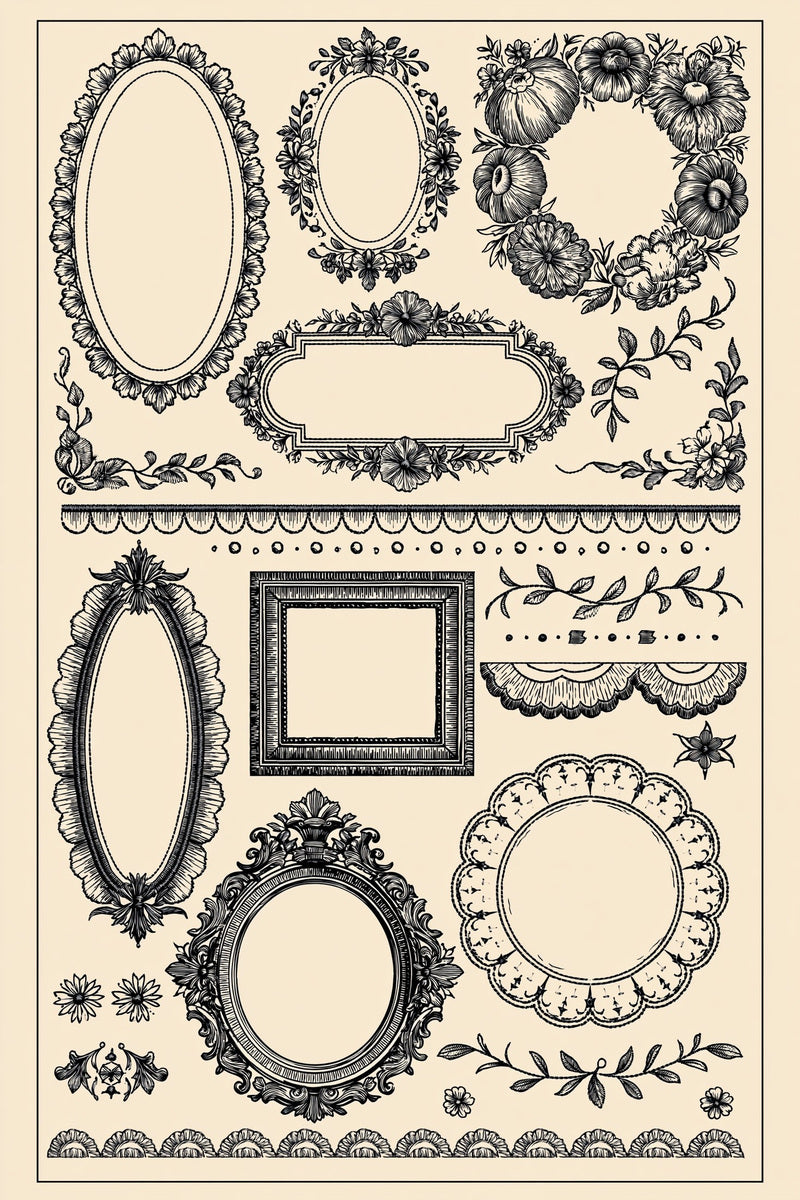 Single Color Embroidery Designs Book 32 Product Book 2 digital PDF embroidery design book - sample plate / motif preview 12
