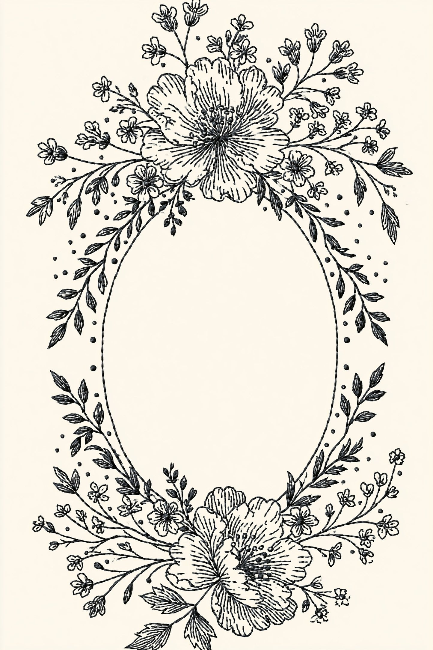 Digital PDF embroidery design bundle cover preview for Monochrome Stitch Language Bundle 4, featuring curated embroidery patterns, motif library references and textile design… - preview 19