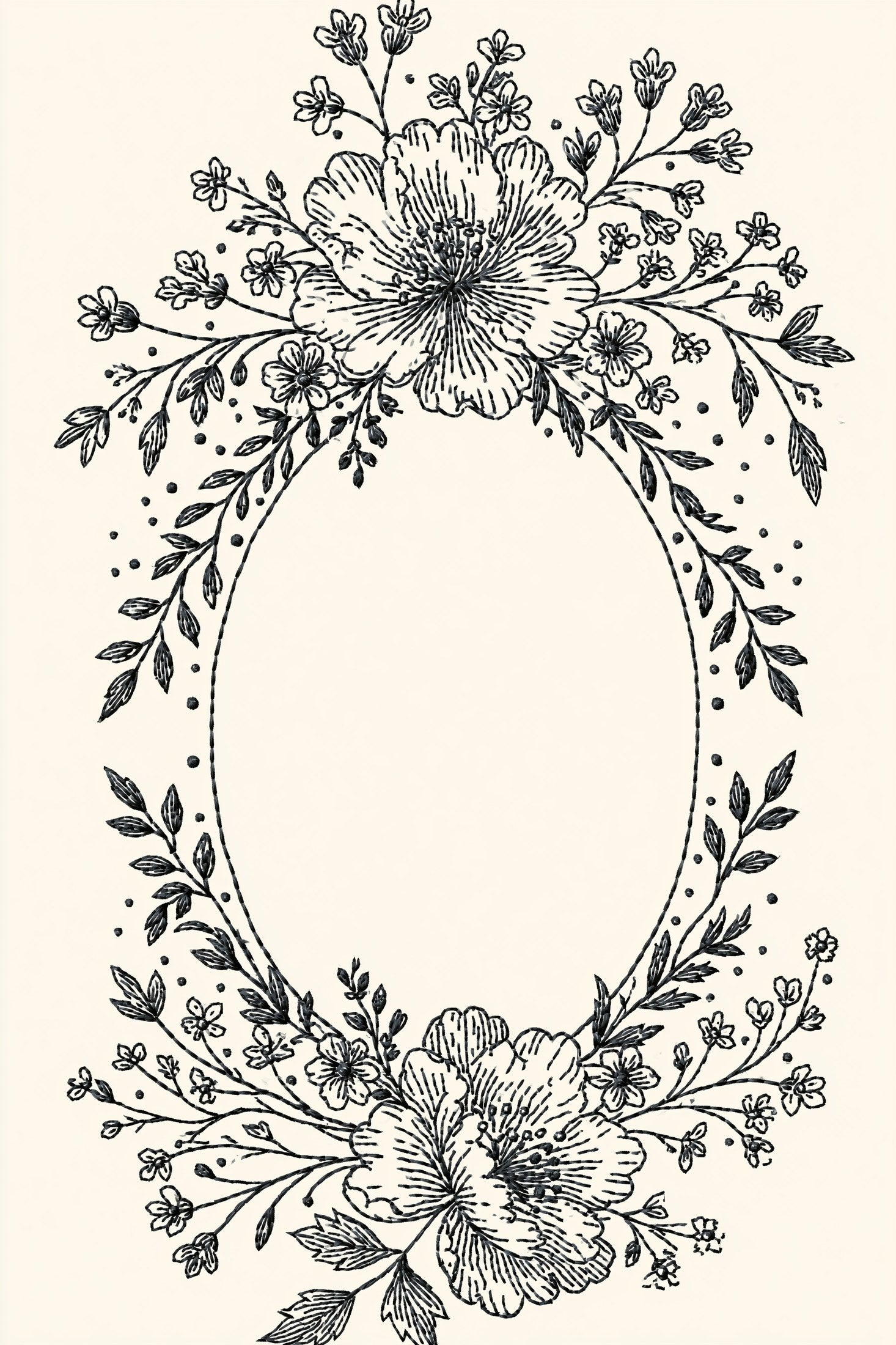 Digital PDF embroidery design bundle cover preview for Monochrome Stitch Language Bundle 4, featuring curated embroidery patterns, motif library references and textile design… - preview 19