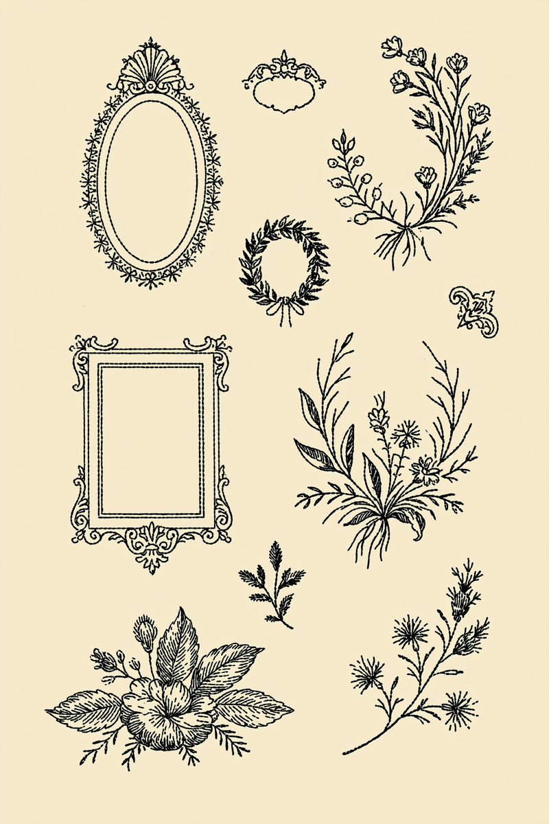 Monogram Accent Set Mini Embroidery from Accent Designs & Mini Motif Library Book 2, a digital embroidery design reference for machine embroidery designs, embroidery patterns and frames and monogram spaces.