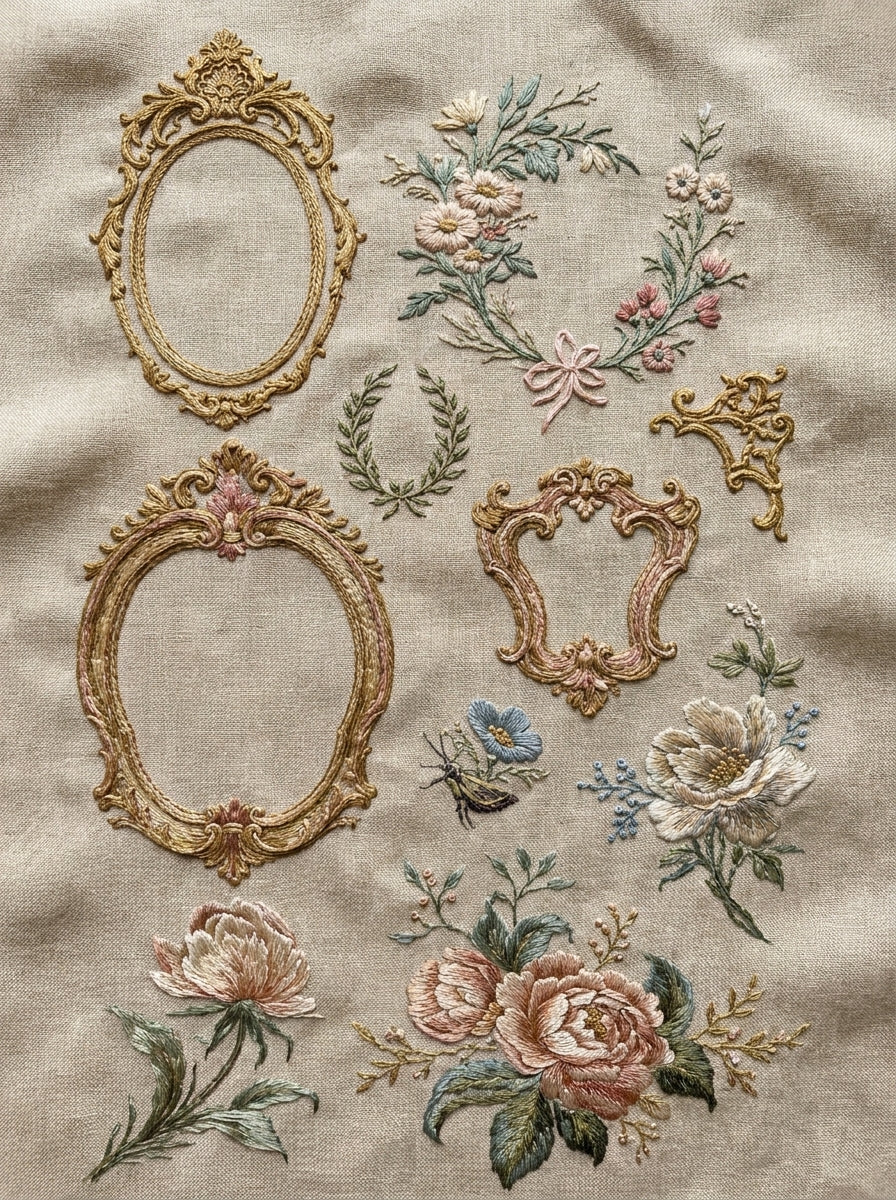 Accent Designs & Mini Motif Library - Book 4 | Digital PDF Embroidery Design Book