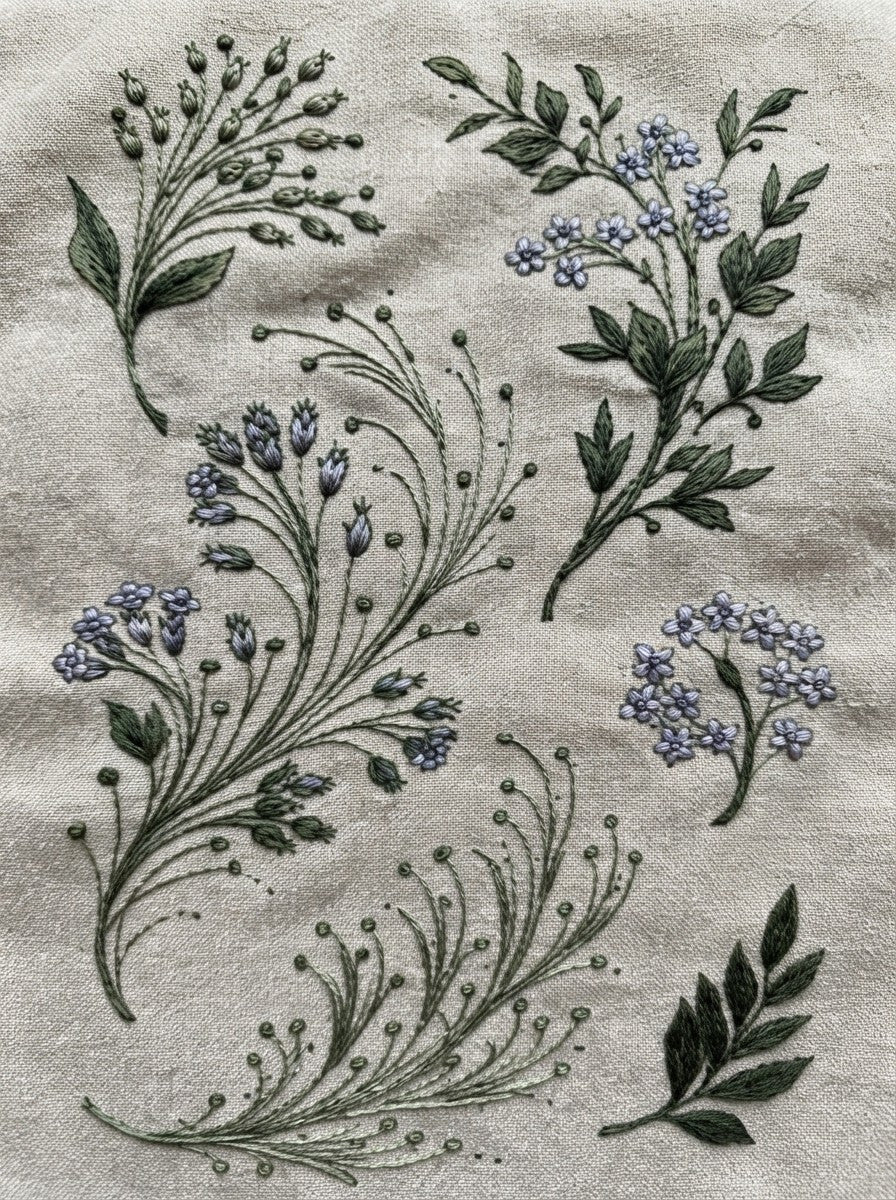 Victorian Sprig & Heirloom Botanicals Book 49 Product Book 6 digital PDF embroidery design book - product image 19