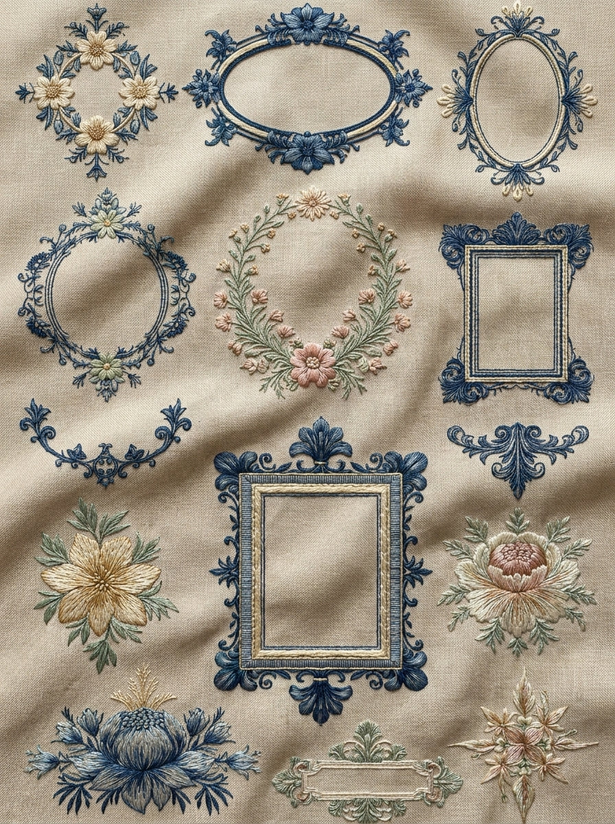 Accent Designs & Mini Motif Library - Book 4 | Digital PDF Embroidery Design Book